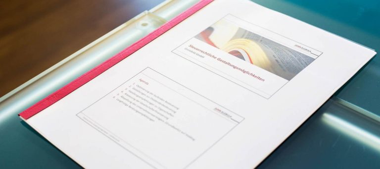 Steuerrechtliche Gestaltungsmöglichkeiten